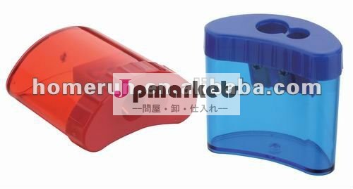 プラスチック鉛筆削り形状で半月/学校の文房具問屋・仕入れ・卸・卸売り