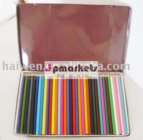 錫箱、鉛筆セット、色の鉛筆の36色の鉛筆。問屋・仕入れ・卸・卸売り