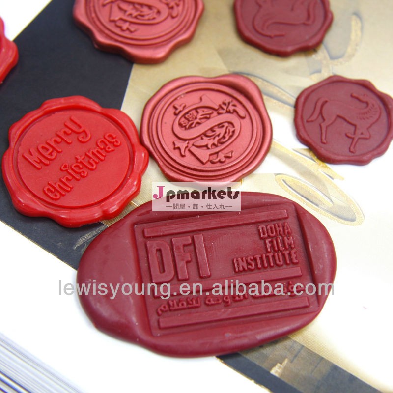 ファッションカスタムワックスシールlabel/ステッカーシールワックス問屋・仕入れ・卸・卸売り