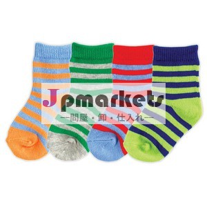 ホット販売米国2014年luvable友達4- パックカラフルな赤ちゃんの靴下とスーパーソフト問屋・仕入れ・卸・卸売り