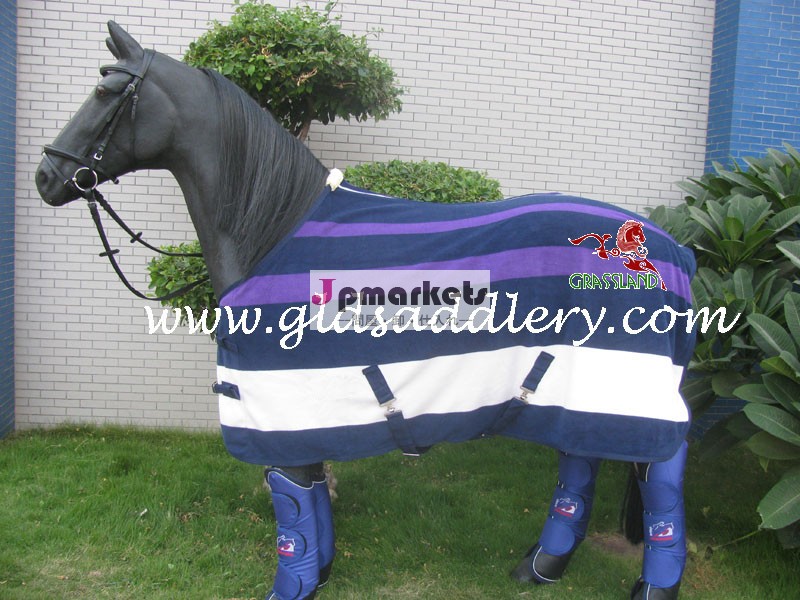 フリース馬の敷物3連- 着色された問屋・仕入れ・卸・卸売り