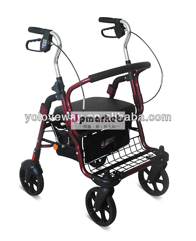 auminum4車輪付き歩行器折りたたみ式歩行器問屋・仕入れ・卸・卸売り