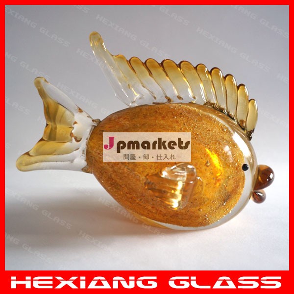 新しい魚の2014年デザインムラノガラスの動物の置物問屋・仕入れ・卸・卸売り