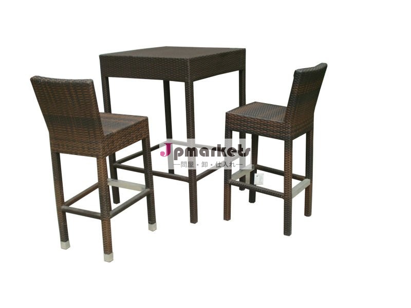 サンゴ籐2人バーのテーブルと椅子のセットの家具デザイン問屋・仕入れ・卸・卸売り