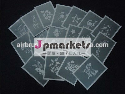 一時的な再利用可能な、 セルフ- 接着剤のボディーアートのグリッタータトゥーステンシル問屋・仕入れ・卸・卸売り