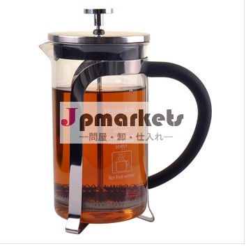 熱- 耐性ガラスのコーヒー・茶プレス/プランジャーステンレス鋼プレスコーヒーメーカー斬新なスタイル問屋・仕入れ・卸・卸売り