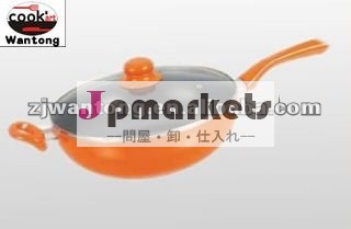 アルミ非- スティックガラスふたが付いているフライヤーのパンをパン問屋・仕入れ・卸・卸売り
