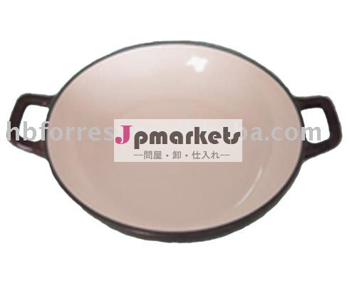 鋳鉄中華鍋をpreseasoned25cm30cm37センチメートル金属製の蓋付き問屋・仕入れ・卸・卸売り