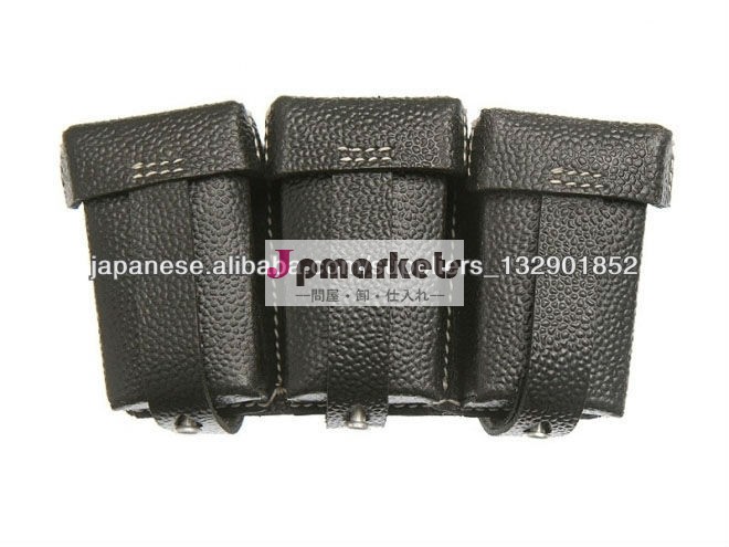 K-98 Tripple Ammo Pouches in Black Leather問屋・仕入れ・卸・卸売り