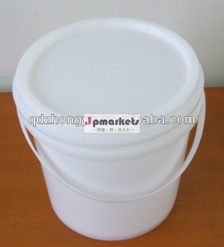 白いプラスチック製のガーデンバケット快適なハンドル付き、 蓋5lmini問屋・仕入れ・卸・卸売り