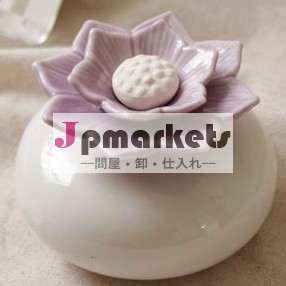 セラミックアロマ蓮の花オリンパスli-42bts-cd19ギフトボックス付き問屋・仕入れ・卸・卸売り