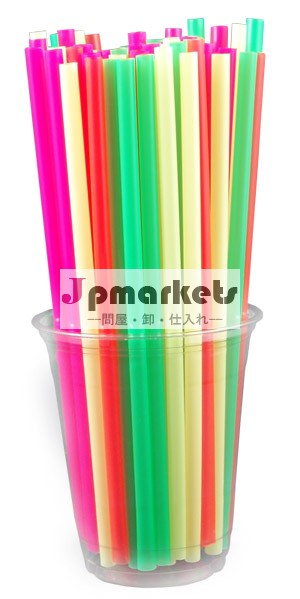 ホット販売大プラスチック製のストロー、 カスタムデザインの大型プラスチック製のストロー、 ノベルティを持つ大規模なプラスチック製のストロー問屋・仕入れ・卸・卸売り