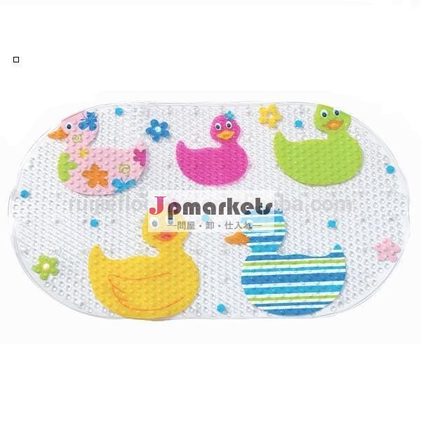 高品質2014年pvcのアンチスリップバスマットさまざまな印刷と、 フロアマット問屋・仕入れ・卸・卸売り