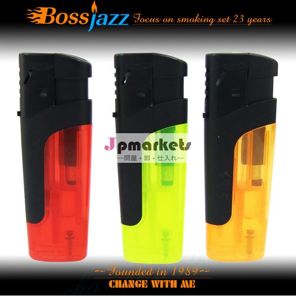 アドバタイズhotsaleの詰め替えライタープラスチック電子ライターledライト付問屋・仕入れ・卸・卸売り
