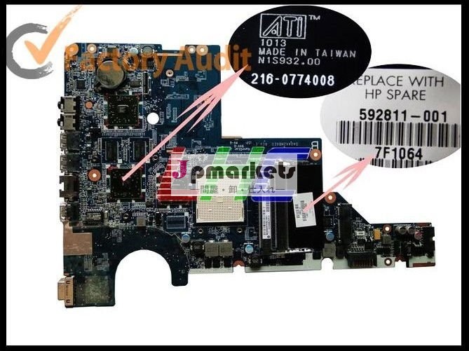 熱い販売!! 45days保証との馬力CQ42 592811-001 AMDのためのマザーボード!!!問屋・仕入れ・卸・卸売り