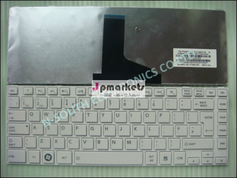オリジナルの新しいラップトップのキーボード東芝l830白フレーム付英国のレイアウト問屋・仕入れ・卸・卸売り