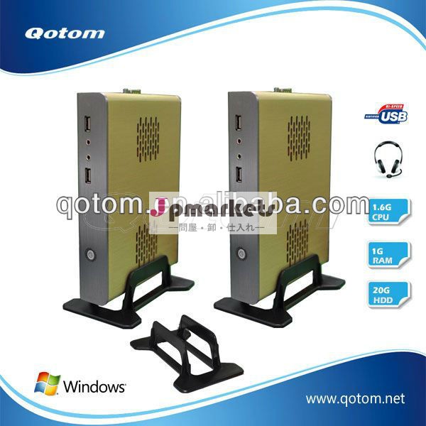 安価なシンクライアントコンピュータx86/htpc良い品質n270ミニシンクライアント、 l300ncomputingの、 windows7ミルコミニpc、 qotom- t27、 勝つ8問屋・仕入れ・卸・卸売り
