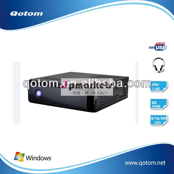Qotom- t255シンクライアント小型pcカーpcと産業用pcインテルデュアルhdmi1080pcore1.86ghzhd再生問屋・仕入れ・卸・卸売り
