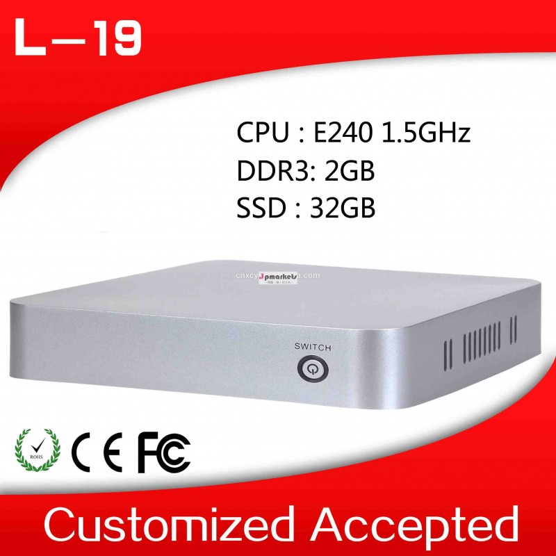組み込みpcデスクトップコンピュータ1.82gラム32gghzのssd4*usb2.0ビデオ解像度: 1920*1080問屋・仕入れ・卸・卸売り
