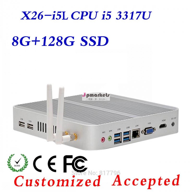 Xcyx26-i5l19.7*19.7*4cmのゲームのコンピュータデスク、 ファンレス産業用ボックスpc、 シンクライアントpcwindows7の問屋・仕入れ・卸・卸売り