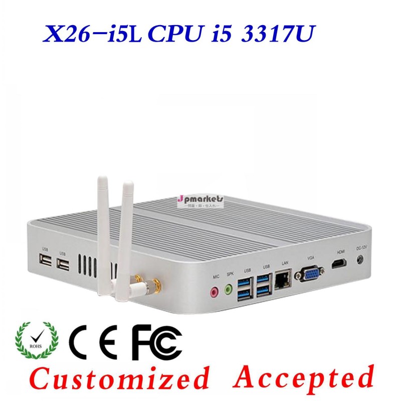 Super machine! fanless thin client computer, XCY X26-i5L Linux thin client, Intel 3317U wireless latest mini pc問屋・仕入れ・卸・卸売り