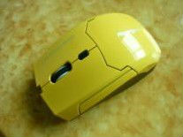 超- スリムミニ2.4gusbワイヤレス光学式マウスpcノートパソコン用の黄色・青問屋・仕入れ・卸・卸売り