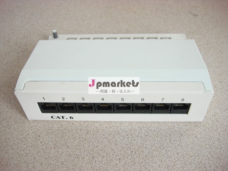1u8ポートrj45cat5e/6/同封6autpパッチパネル問屋・仕入れ・卸・卸売り