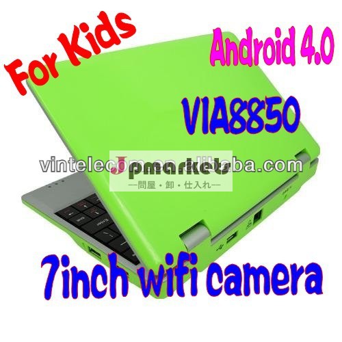 マルチ- 色子供たちのミニノートパソコンとandroid4.04via8850/allwinnera101.2ghz+512mbラム4gbhdd+wifihdmi問屋・仕入れ・卸・卸売り