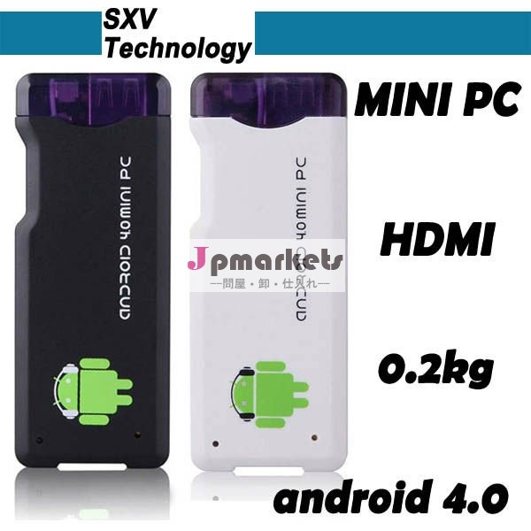 ミニpcアンドロイド4.0allwinnera101ghzのhd1080p1gb/4gbwifiグーグルのインターネットテレビhdmii ptv問屋・仕入れ・卸・卸売り