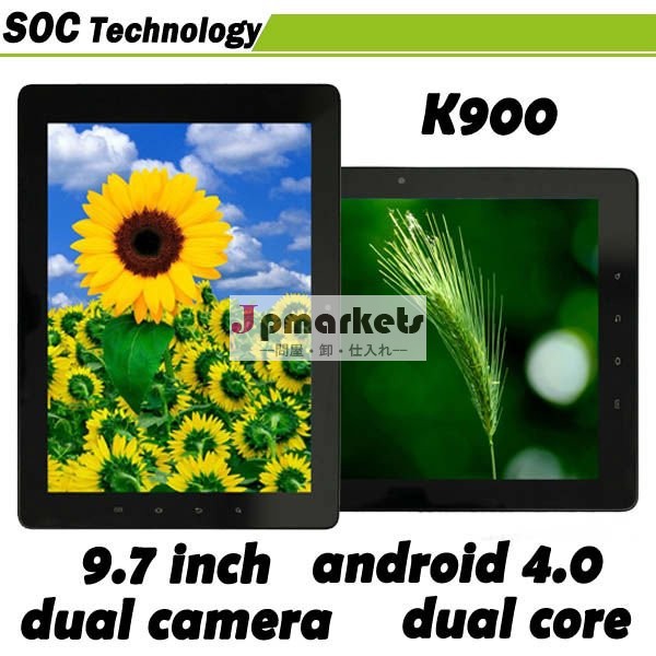 ホットタブレットpcoemrk30669.7"i pssceenk900os付き4.0建て- 3ggpsブルートゥースデュアルカメラ携帯電話の通話機能1.3/3.0mp問屋・仕入れ・卸・卸売り