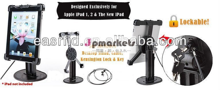 新しい到着のipadタブレット360度を回転させセキュリティディスプレイホルダー問屋・仕入れ・卸・卸売り
