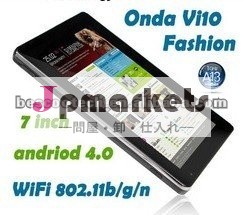 7.0インチのオンダVi10の方法アンドロイド4.0のタブレットのAllwinner A13の容量性タッチ画面のタブレットのPC問屋・仕入れ・卸・卸売り