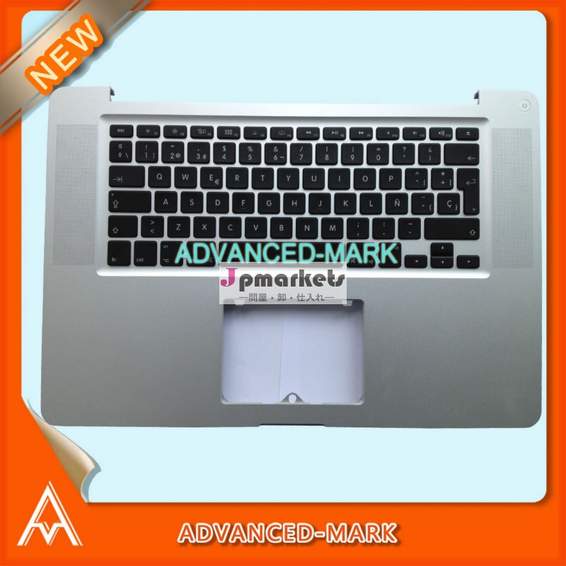 新しい! トップケースのパームレスト・topcasesp/macbookproのためのスペイン語キーボード15" a12862011ラップトップユニボディタッチパッドなしで、問屋・仕入れ・卸・卸売り