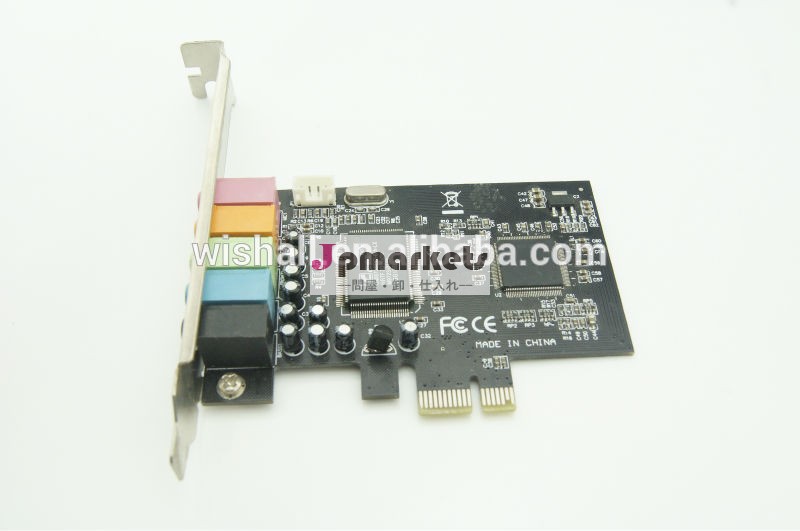新しい、 人気のベストセラーの2014年pci-eサウンドカードを6chのユニークな4ポールヘッドセットヘッドセットコネクタが1つ3.5mm用コネクタ問屋・仕入れ・卸・卸売り