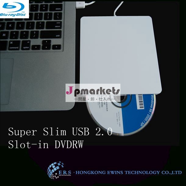 ノートパソコンのスロットで- ブルーレイブルーレイ外付けusb2.0スーパースリムdvdrwラップトップ問屋・仕入れ・卸・卸売り