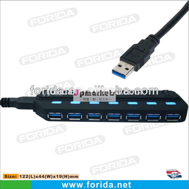 Usb3.07ポートハブ5gbpsスーパースピードスイッチハブ問屋・仕入れ・卸・卸売り