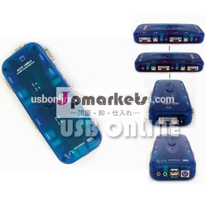 Usb2.0オートkvmスイッチと4ポートオーディオ問屋・仕入れ・卸・卸売り