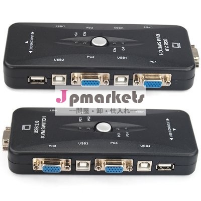avセレクター4ポートkvmスイッチusbアダプタスプリッタ問屋・仕入れ・卸・卸売り