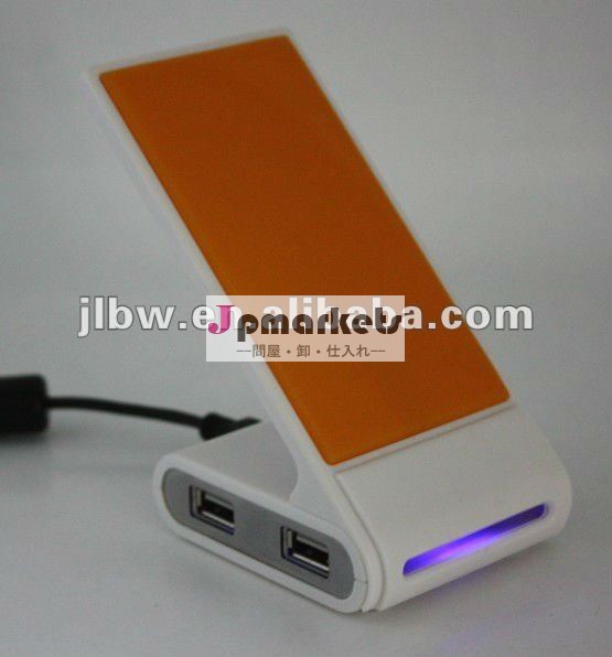 安い携帯電話ホルダー/4ポート付きusbハブ充電器ledライト付き問屋・仕入れ・卸・卸売り
