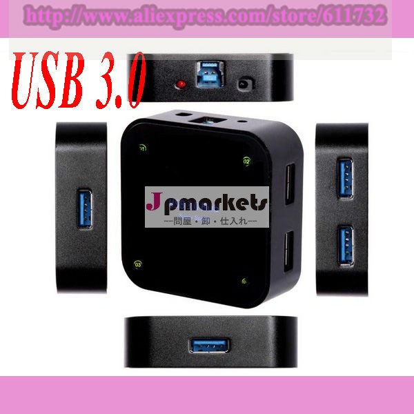 新しい高速4ポートusb3.0ハブ5gbpsスーパースピードusb3.0でケーブル・電源ケーブル問屋・仕入れ・卸・卸売り