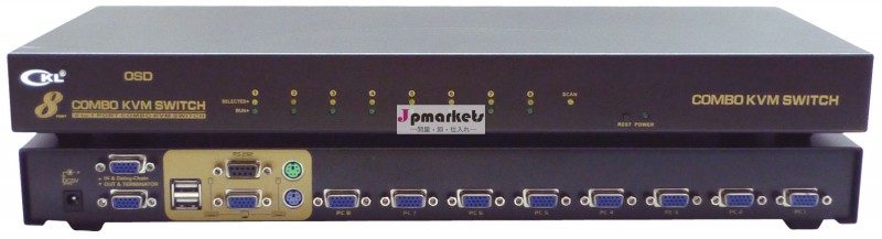 8ポートusb・ps/2コンボkvmスイッチ( osdケーブル含む) 熱い販売のための問屋・仕入れ・卸・卸売り