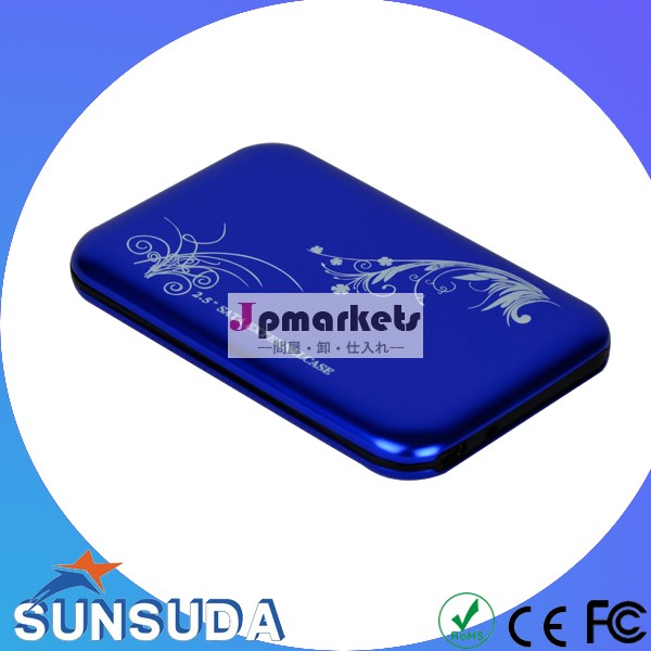 カスタムアルミ2.5インチ外付けハードディスクケースusb2.0～externossd-s2505satahdキャディ問屋・仕入れ・卸・卸売り