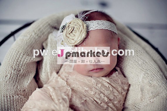 赤ん坊のレースの75cm*50cmswaddlings赤ちゃん写真は甘い赤ちゃんの写真撮影でラップしストレッチレース問屋・仕入れ・卸・卸売り