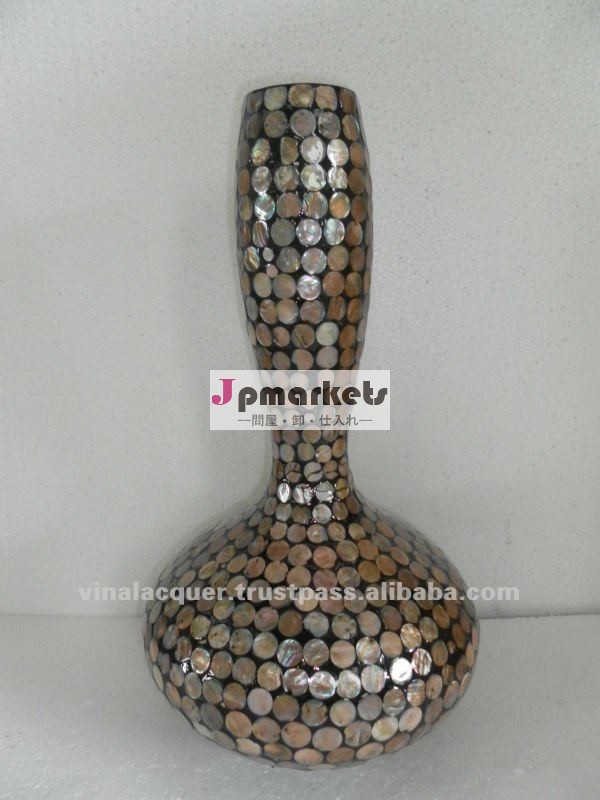漆花瓶、 真珠のラッカーの母の花瓶、 陶製の花瓶問屋・仕入れ・卸・卸売り