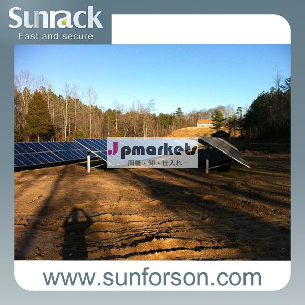 打ち込み式太陽光発電架台・アルミ製のソーラーシステム取付金具問屋・仕入れ・卸・卸売り