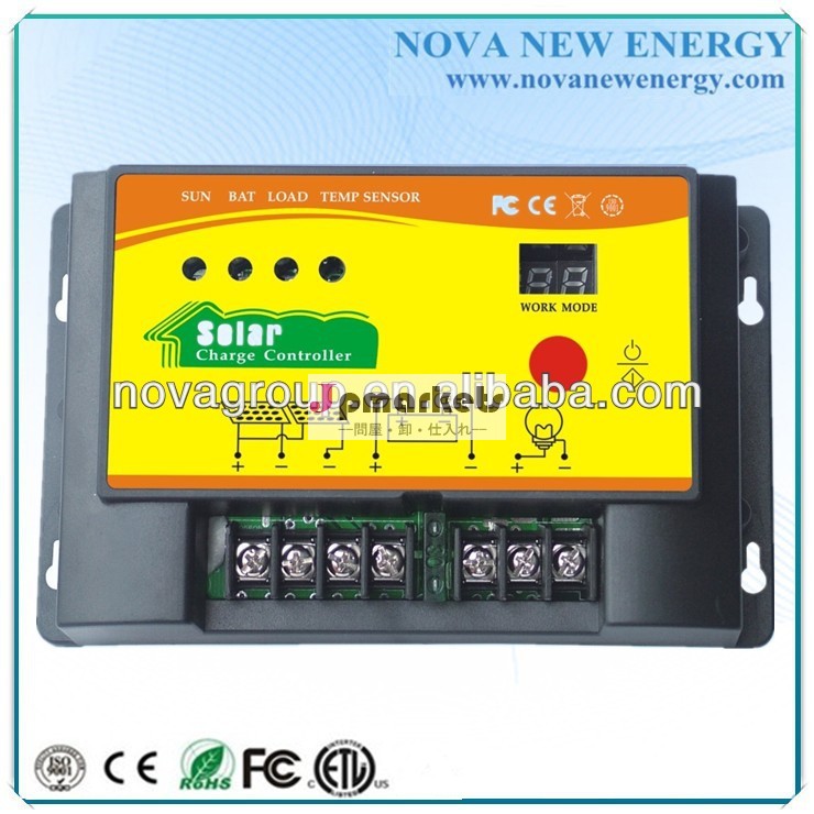 高いeffeciency12v/24v15a付きソーラーチャージコントローラーpwmlight/時間制御問屋・仕入れ・卸・卸売り