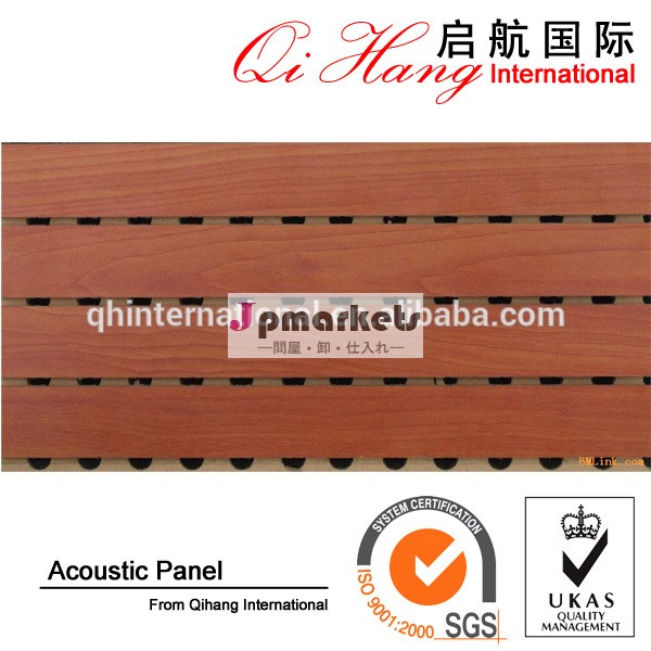 高品質18mm音響木製パネル/パンチングパネル/アコースティックmdf装飾のための問屋・仕入れ・卸・卸売り