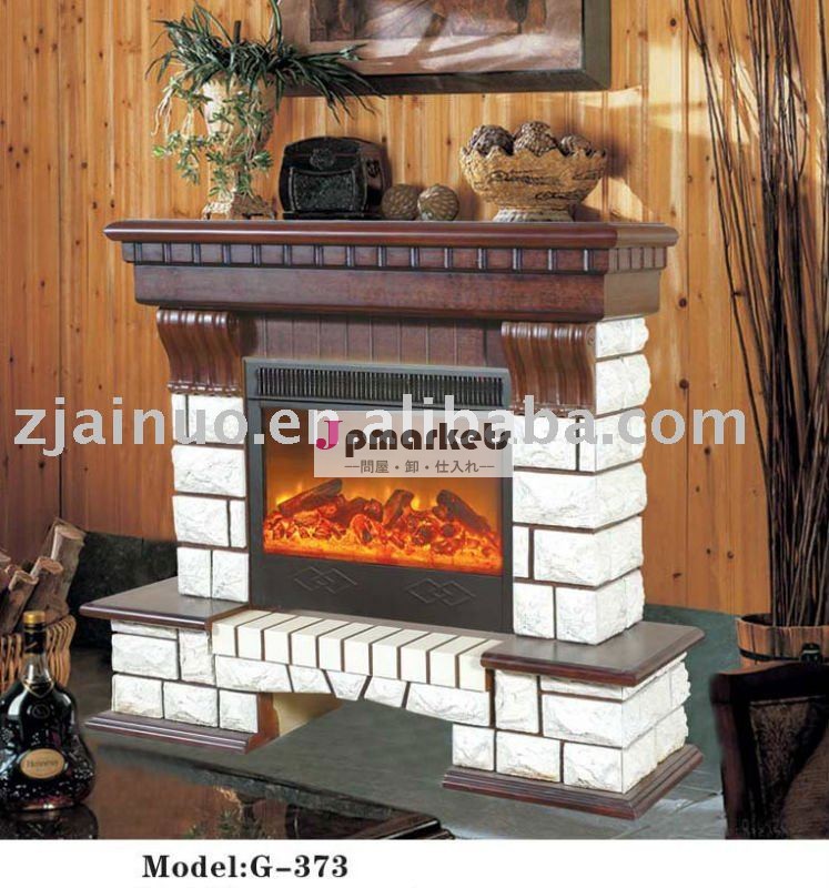 古典的なヨーロッパスタイルのアンティーク家庭装飾的な自立型電気暖炉/木材の暖炉問屋・仕入れ・卸・卸売り