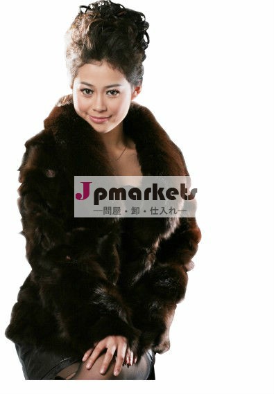 女性ファッションhandfeelingキツネの毛皮のコートふわふわと女性のための問屋・仕入れ・卸・卸売り