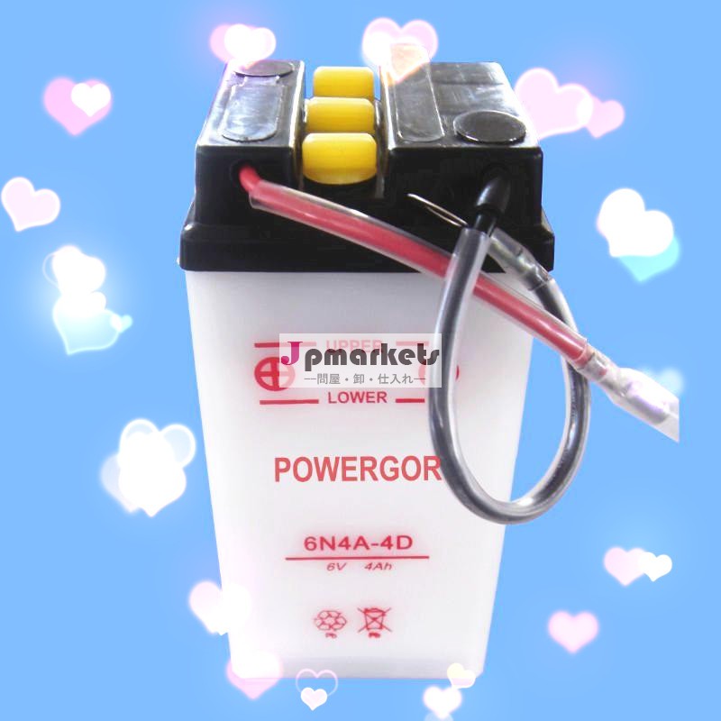 6n4a- 4d6v4ahドライ充電オートバイ用バッテリーのための中国のオートバイ問屋・仕入れ・卸・卸売り